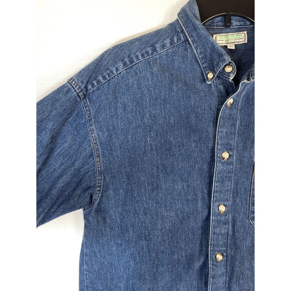 Guess Jeans Coffee Lover Button-Up Denim Shirt Women’s Large Georges Marciano - Picture 3 of 8